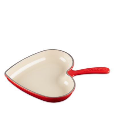 Enameled Cast Iron Heart Skillet