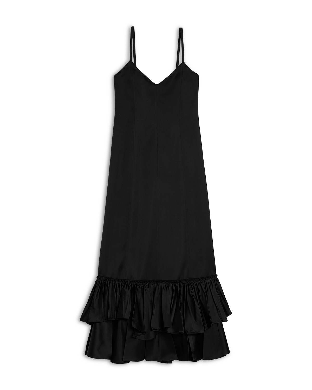 Jil Sander Relaxed Slip Dress in Black
