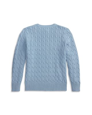 Boys' Cable Knit Cotton Sweater - Big Kid