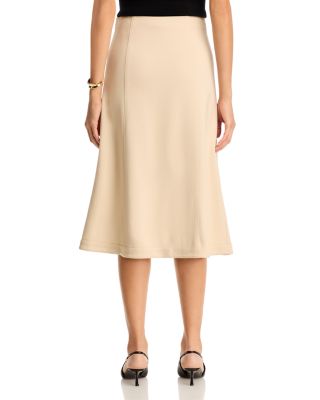 Slit Front A Line Skirt 