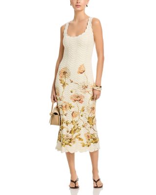 Orel Floral Scalloped Dress