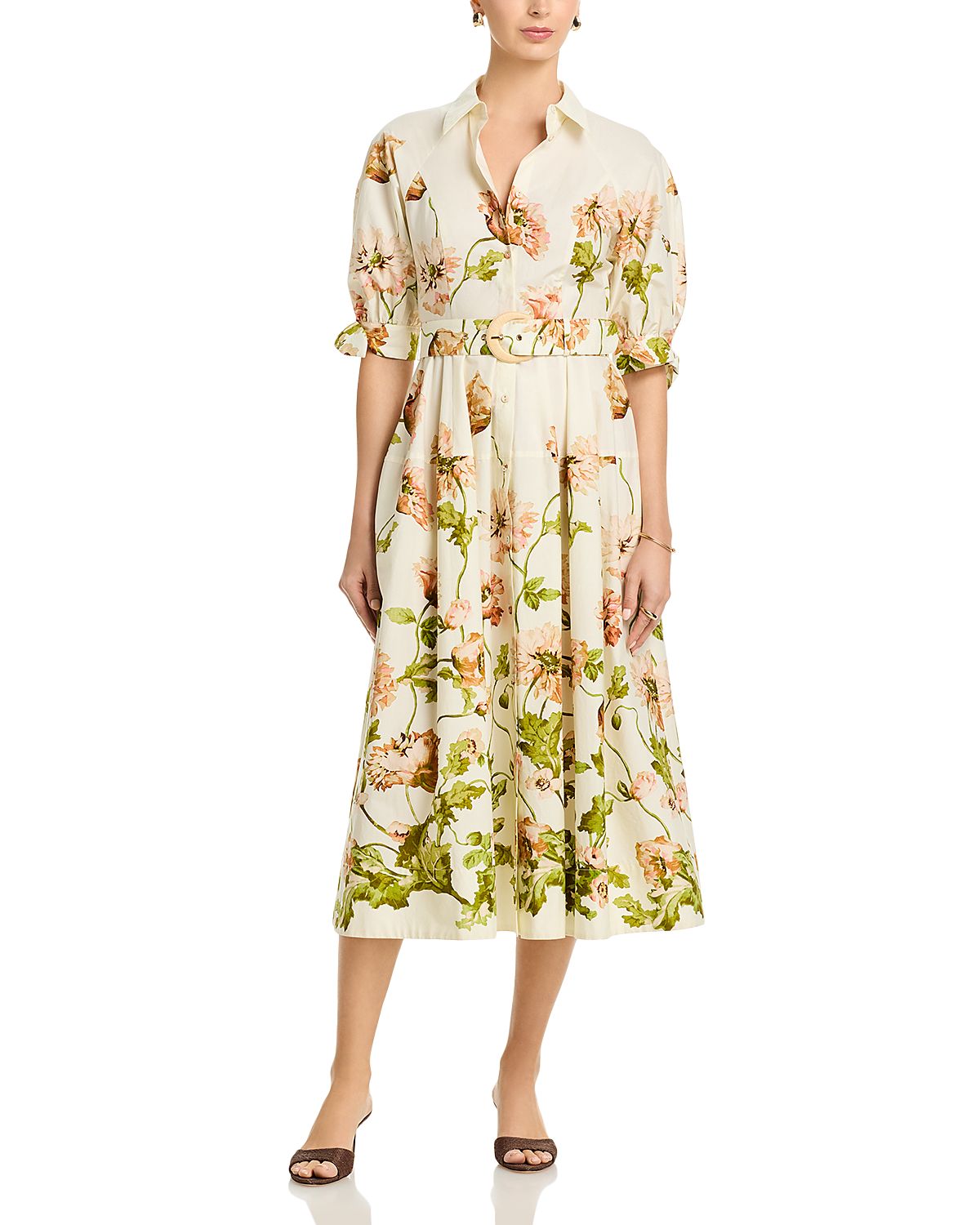 Cara Cara Caro Poplin Midi Dress