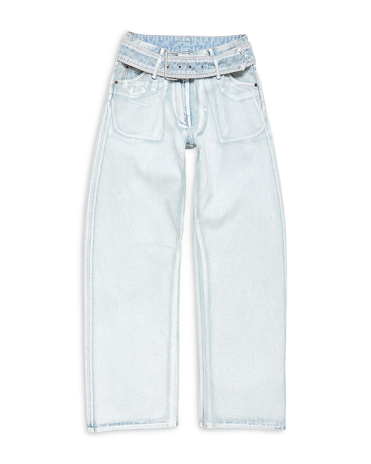 Acne Studios Belted Straight Leg Jeans