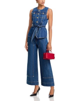 Denim Ren&eacute;e Vest & Ryker Jeans in Tide