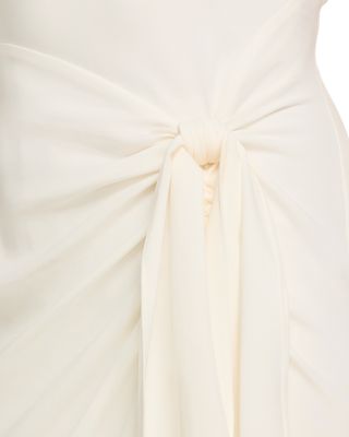 Crepe Rori Tie Waist Turtleneck Dress