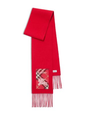 Check Label Cashmere Scarf