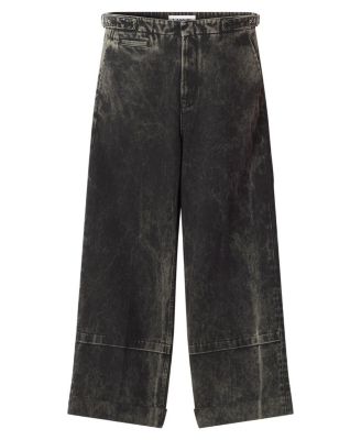 Loose Fit Denim Pants in Black Wash