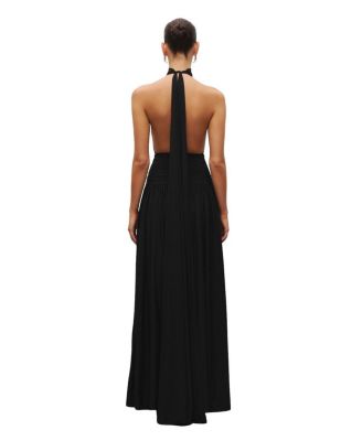  The Halter Slit Gown