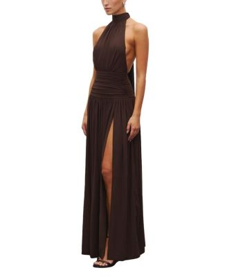  The Halter Slit Gown