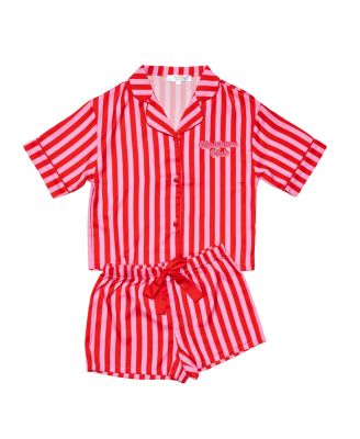  Girls' Christmas Club Short Sleeve Shorts Set - Little Kid, Big Kid