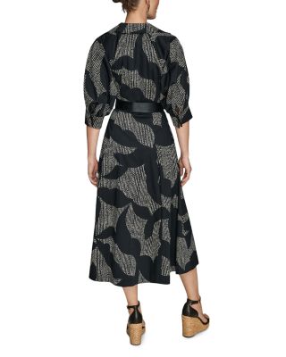 Sleeveless Belted Midi Dress