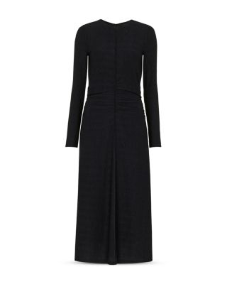 Textured Jersey Ruched Dress