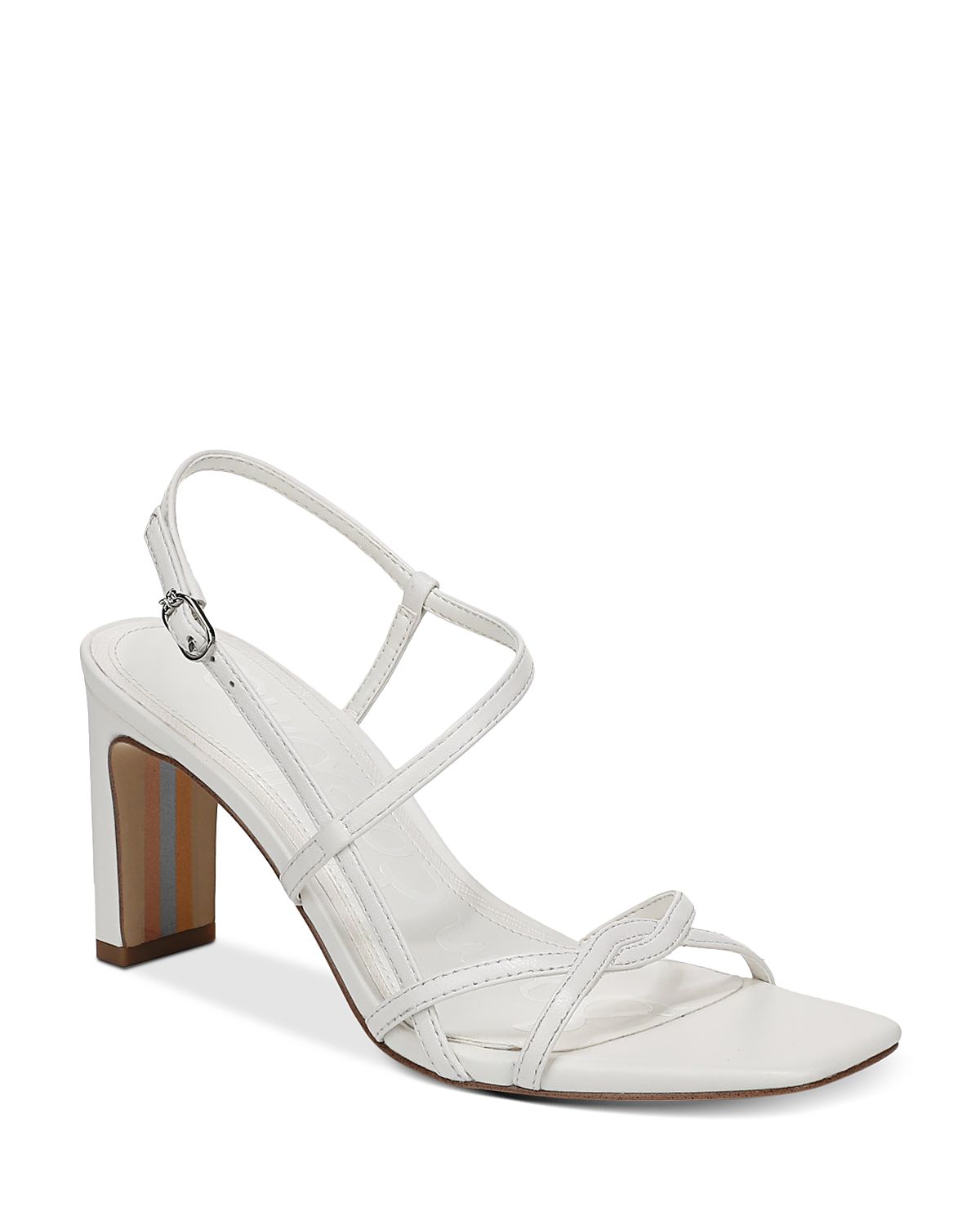 Sam Edelman Women's Elissa Leather Block Heel Sandals