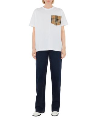  Check Pocket Cotton T-shirt