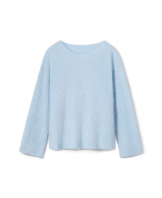  Boat-Neck Brushed Cashmere Sweater