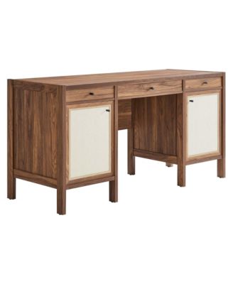 Capri 58" Wood Grain Office Desk