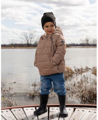 Unisex Compressible Winter Puffy Coat Designed for Car Seat - Little Kid