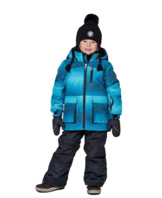 Boys' Two-Piece Play Snowsuit with Printed Jacket and Solid Pant - Little Kid