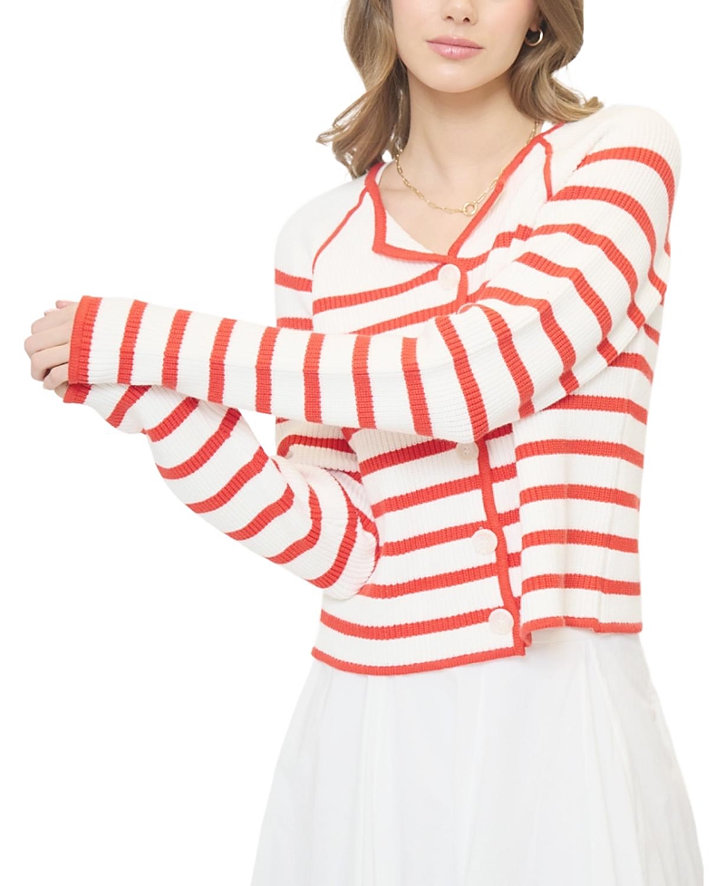 Central Park West Women's Maisie Collarless Sweater Jacket
