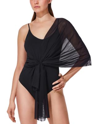 V Neck One Piece Swimsuit