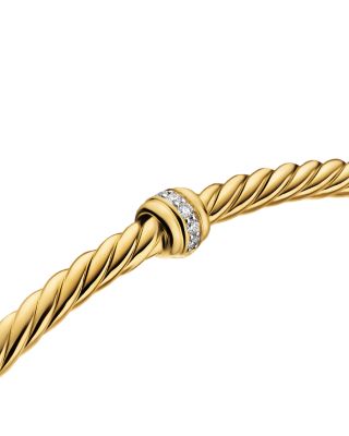 Micro Cablespira&reg; Flex Center Station Bracelet in 18K Yellow Gold, 2.6mm