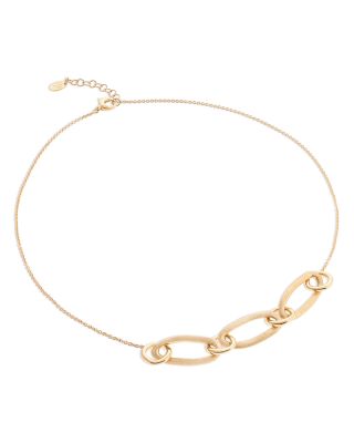 18K Yellow Gold Jaipur Gold Triple Link Collar Necklace, 16.5"