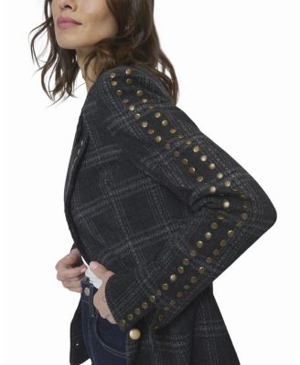 Women's Jay Plaid Studded Jacket