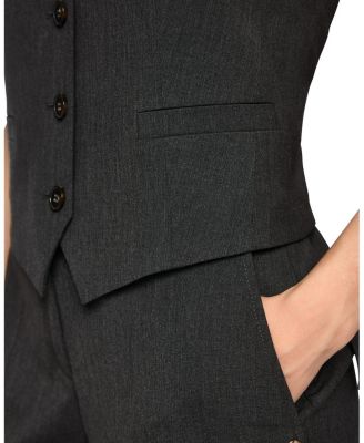   Fitted Waistcoat with Small Belt