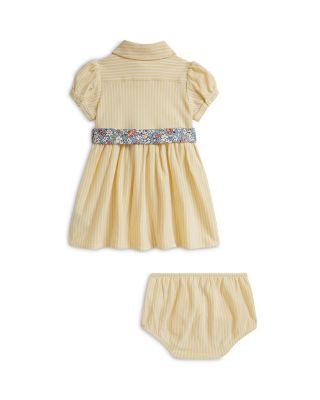 Girls' Belted Oxford Mesh Polo Dress & Bloomer - Baby