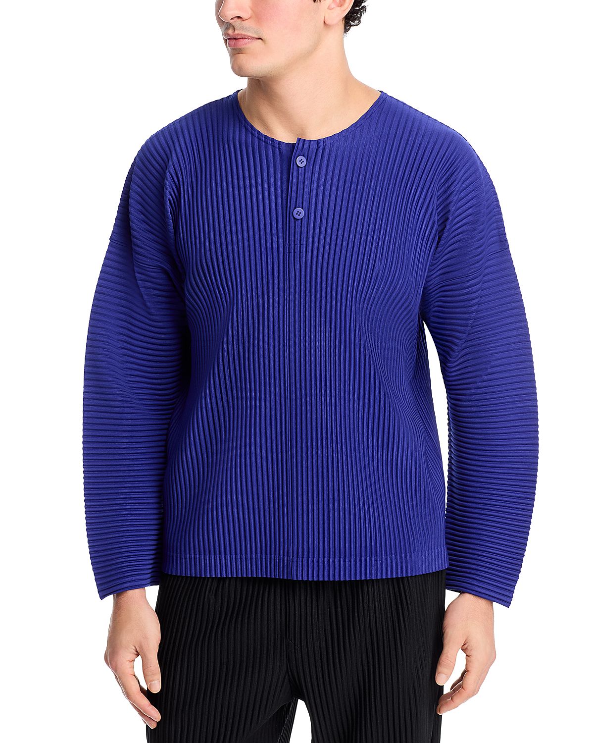 Homme PLISSE Issey Miyake Monthly Colors February Henley Tee