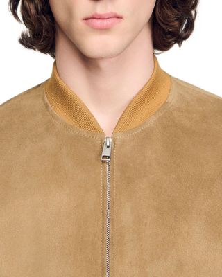 Monaco Zip Up Split Leather Jacket