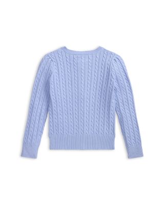Girls' Mini-Cable Cotton Cardigan - Little Kid