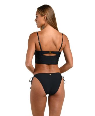 Solid Bandeau Midkini Top