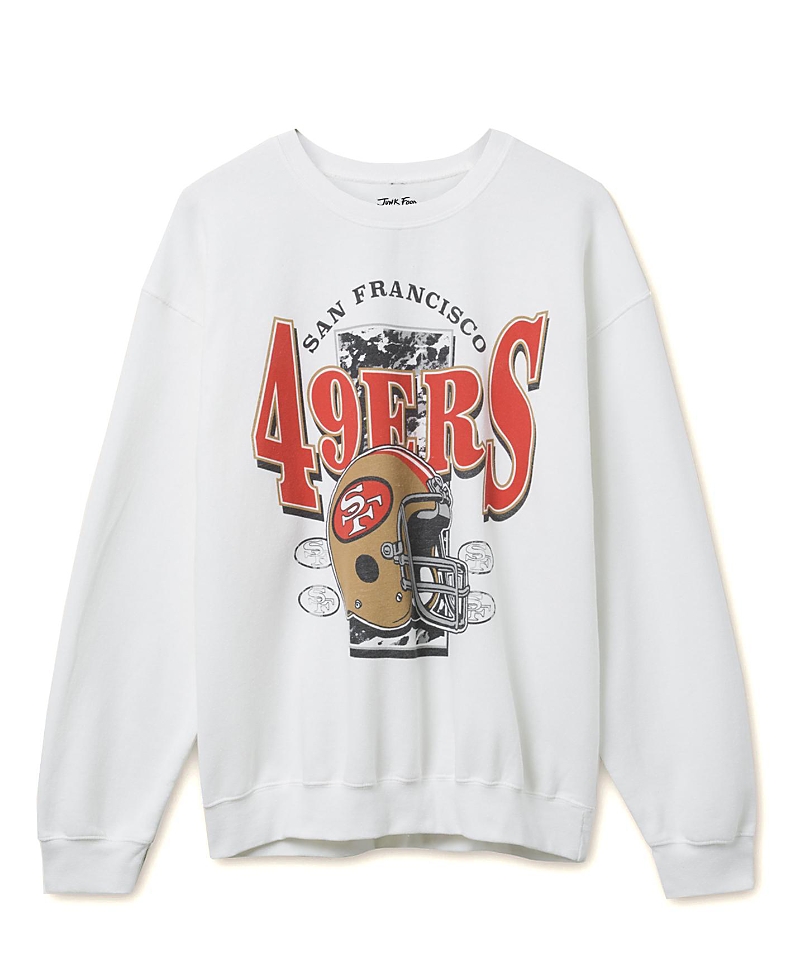 Junk Food Clothing Unisex Nfl San Francisco 49ers Conversion Flea Market Crew Fleece