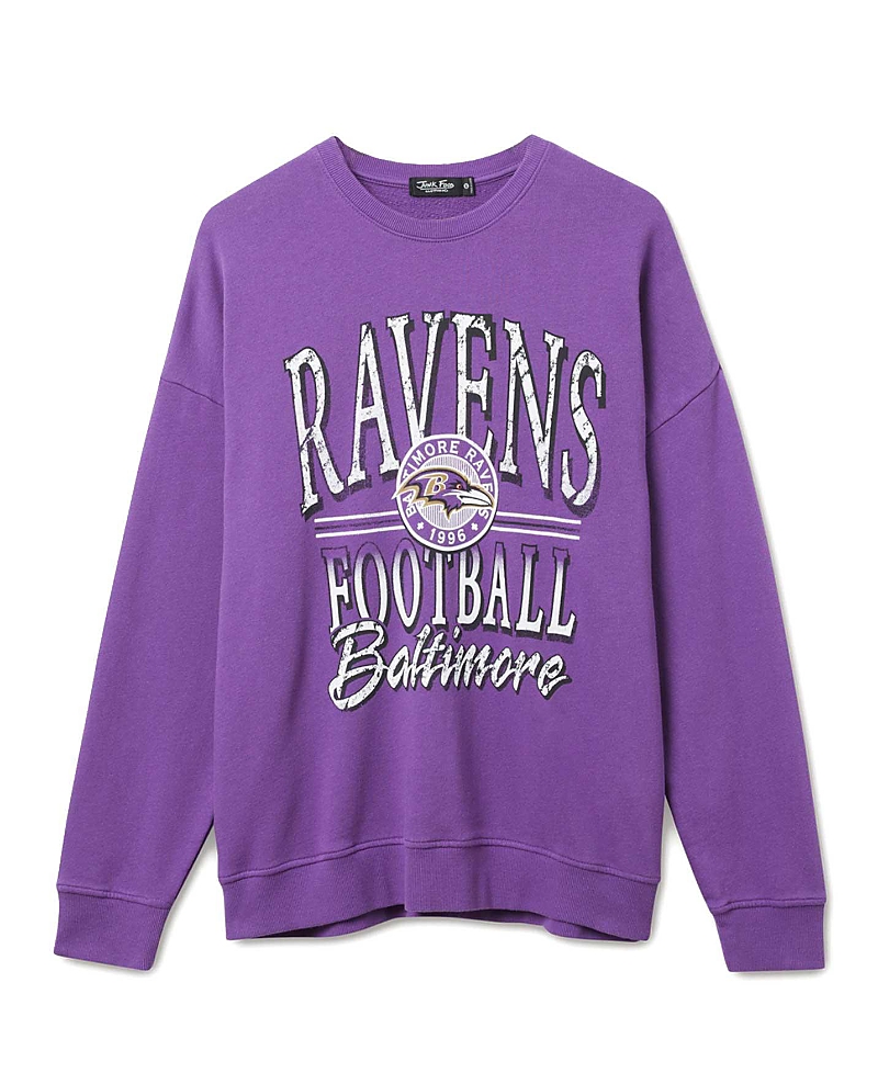 Junk Food Clothing Unisex Nfl Baltimore Ravens Lateral Crew Fleece