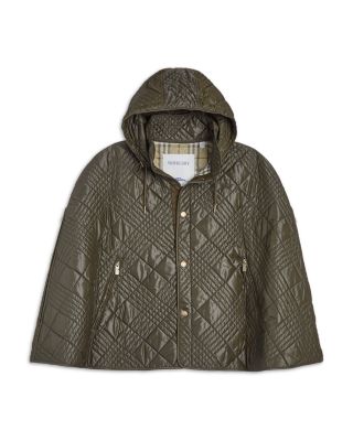 Neve Quilted Check Cape
