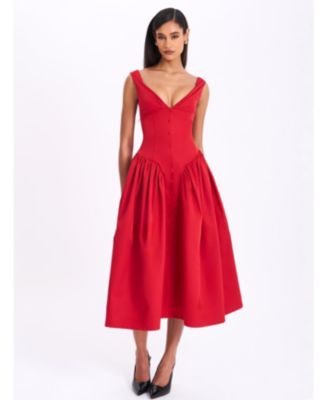  Nahla Drop Waist Midi Dress