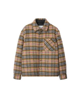  Check Wool Overshirt