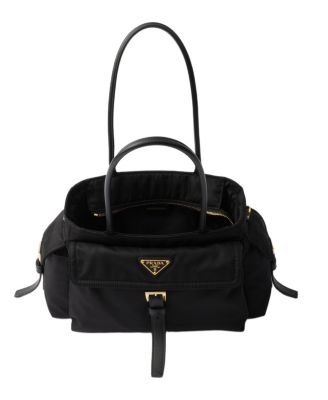  Explore Medium Re-Nylon And Leather Tote Bag