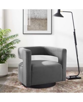 Spin Cutaway Performance Velvet Swivel Armchair