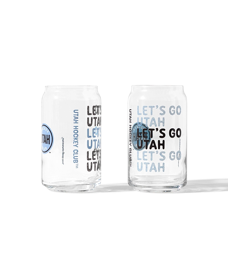 Uncommon Goods Nhl Show Your Spirit! Can-Shaped Glass, Set Of 2