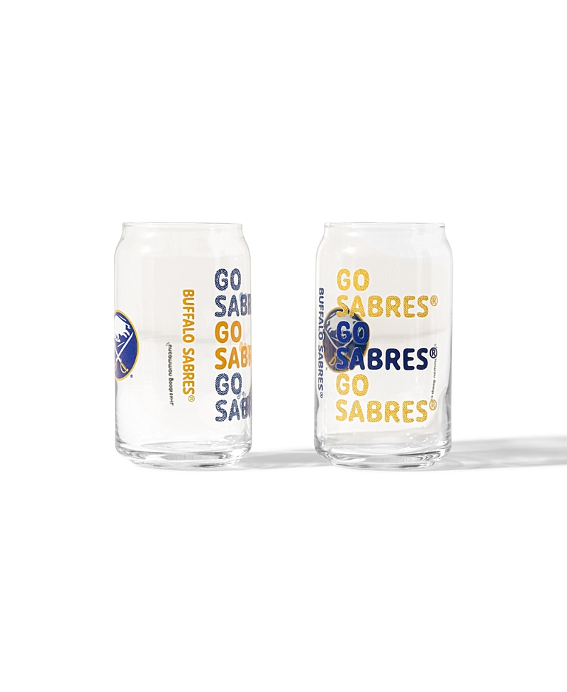 Uncommon Goods Nhl Show Your Spirit! Can-Shaped Glass, Set Of 2