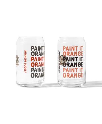 Uncommon Goods Nhl Show Your Spirit! Can-shaped Glass, Set Of 2