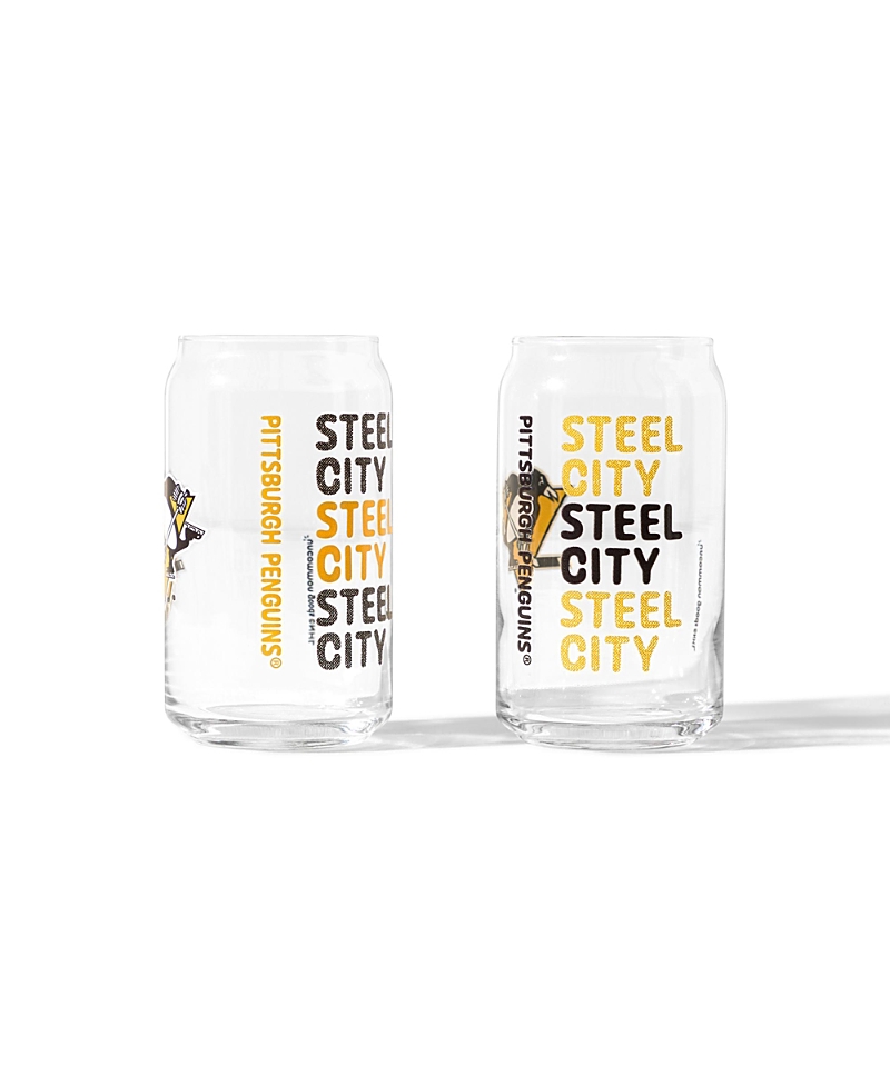 Uncommon Goods Nhl Show Your Spirit! Can-Shaped Glass, Set Of 2