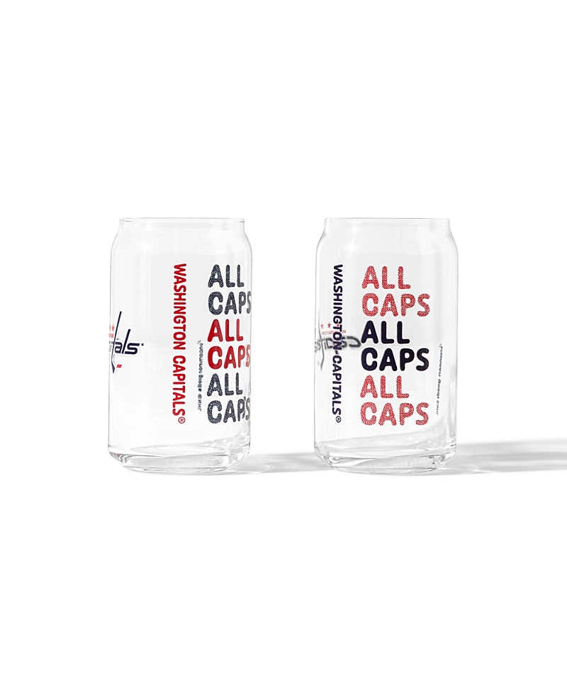 Uncommon Goods Nhl Show Your Spirit! Can-Shaped Glass, Set Of 2