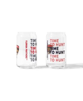 Uncommon Goods Nhl Show Your Spirit! Can-shaped Glass, Set Of 2 In Transparent