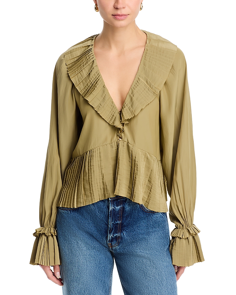 Ramy Brook Jacklyn Pleated Top