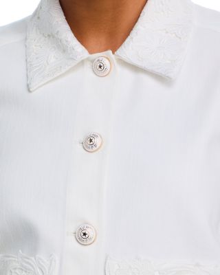 Lace White Denim Ivana Jacket