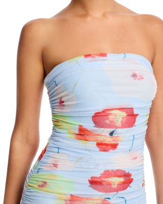 Solana Printed Mesh Maxi Dress