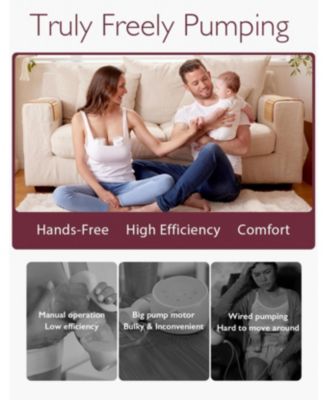 Hands-Free Breast Pump S12 Pro, Wearable Portable Pump with Soft DoubleFit Flange, 2 Pack